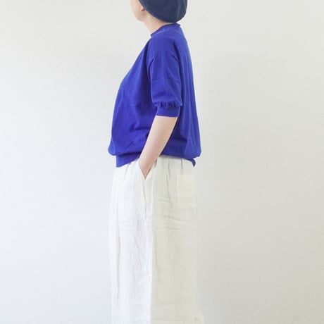 ３色＊レディース＊Linen ya by as it is.-リネンヤ- コットンクルーネック半袖ニット
