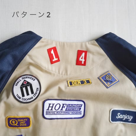 ＊ユニセックス＊masterkey-マスターキー- MK27A-O-06-1 STIR-PATCH-JK パッチ付きノーカラージャケット
