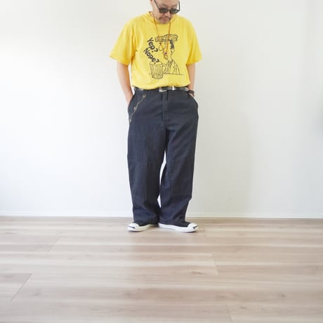 ＊ユニセックス＊Mr. Remake Man-ミスターリメイクマン-studs pants / リメイクワークパンツ