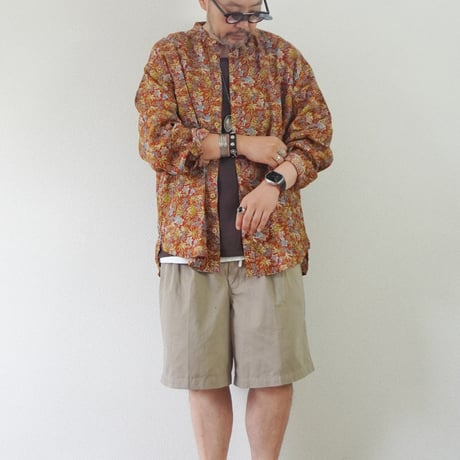 2色ユニセックス＊Nasngwam-ナスングワム-デッドストックファブリック LIBERAL SHIRTS