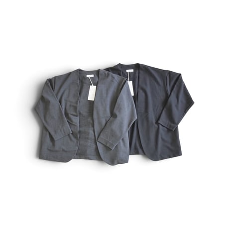 ＊レディース＊prit-プリット-  30/2ツイルストレッチ裏起毛 トッパーカーディガン／P80747