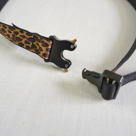 ＊ユニセックス＊Bison Designs -バイソンデザインズ- LINX Nylon Web Belt 19mm/レオパード