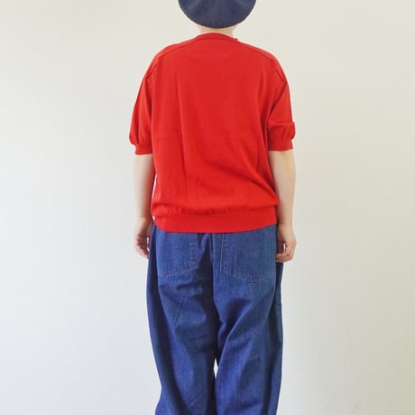 ３色＊レディース＊Linen ya by as it is.-リネンヤ- コットンクルーネック半袖ニット