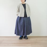 ＊レディース＊Linenya-リネンヤ-8ozデニムタックスカート / インディゴ