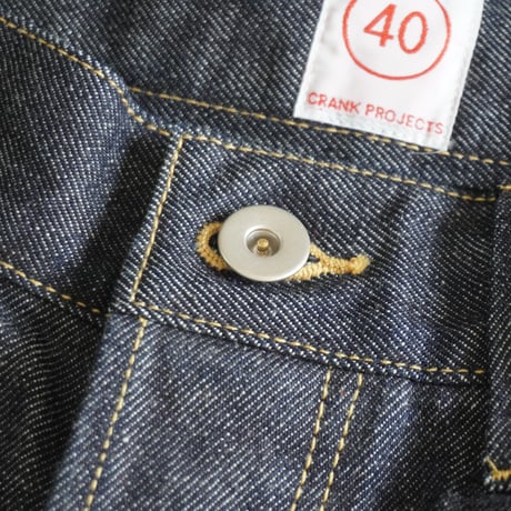 ＊ユニセックス＊ SPINNER BAIT by CRANK PROJECTS -スピナーベイト バイ クランクプロジェクツ- FAT503D-940 ファットデニム 13oz