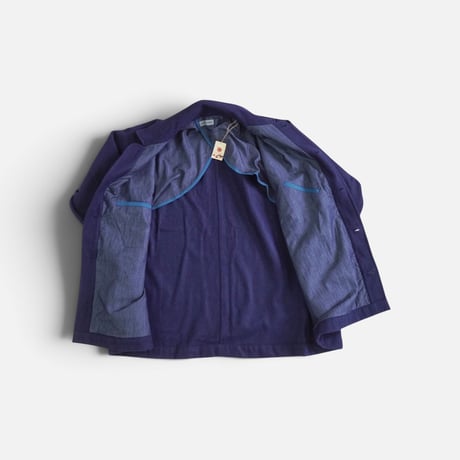 ＊ユニセックス＊ SLOWHANDS × Rabbit Hutch -スローハンズ- Rabbit Hutch別注 STORE COAT / COVERALL ウールメルトン／ネイビー