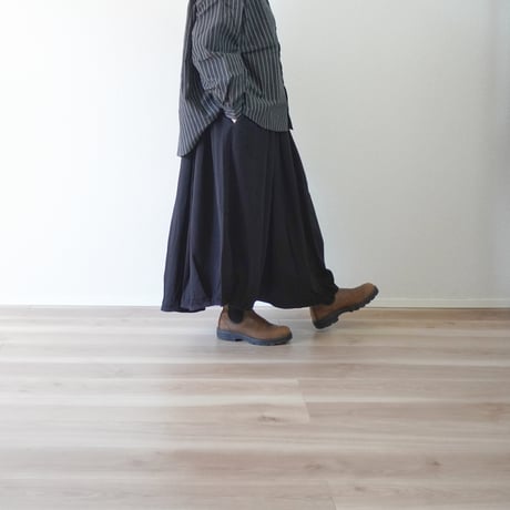 ＊2色／レディース＊ TIGRE BROCANTE -ティグルブロカンテ- 6オンスデニム バレルロングスカート