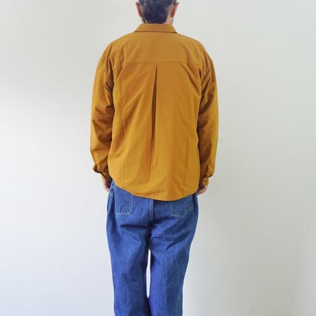 ＊ユニセックス＊amne-アンヌ-NYLON zip park shirts / amn-SH-058 / Gold