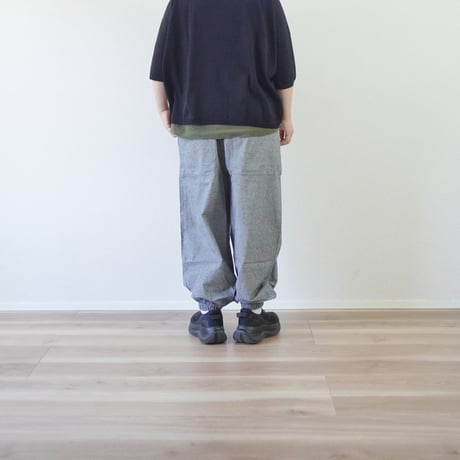 2色＊レディース＊Linen ya -リネンヤ- コットンシルク ジョガーパンツ