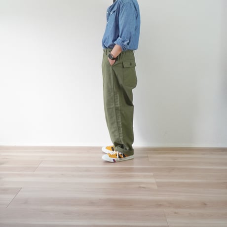 2色＊ユニセックス＊ORDINARY FITS-オーディナリーフィッツ-JAMES FATIGUE BACK SATIN 101J-02