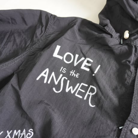 ＊ユニセックス＊[THRIFTY LOOK] DOODLE SNOW PARKA / BLACK