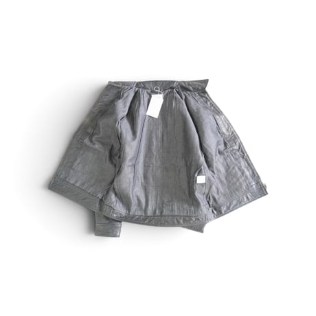 ＊ユニセックス＊YOUSED-ユーズド-LEATHER SPORTS JACKET リメイクレザージャケット / ブラック