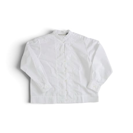 ＊レディース＊TIGRE BROCANTE-ティグルブロカンテ-C/Tタイプライター チーパオ釦シャツ/ホワイト
