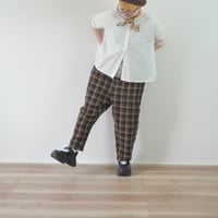 ユニセックス＊GARDENS×NSS-サルエル サッパカマ/ブラウンタータン