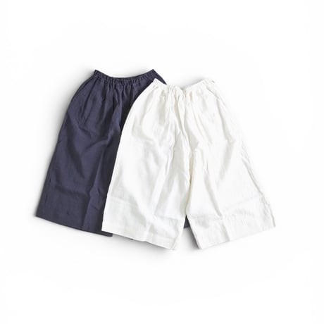 2色＊レディース＊Linen ya-リネンヤ-リネン ワイドキュロット/