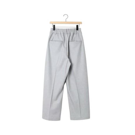 ＊ユニセックス＊amne-アンヌ- WARM GABARDINE wide slacks amn-PT-050／Heather