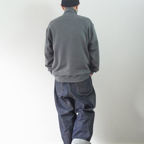 2色＊ユニセックス＊LA MOND-ラモンド-DOUBLE AIR KNIT HIGH NECK SWEAT/LM-C-211-DT
