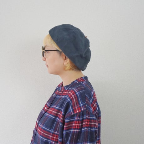 2色goods＊HIGHER -ハイアー- SASHIKO DOBBY BERET