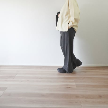 ＊レディース＊prit-プリット-  30/2ツイルストレッチ裏起毛 ワイドパンツ／P70732