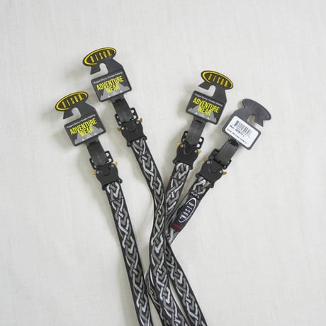 ＊ユニセックス＊Bison Designs -バイソンデザインズ- LINX Nylon Web Belt 19mm/ブラックホーン