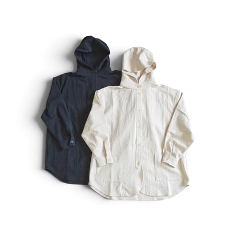 レディース＊ASCOT by yim-アスコット バイ イム-コットンリネン フーデッドシャツジャケット