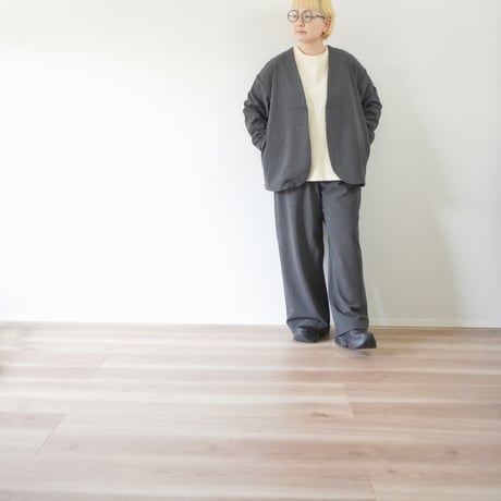 ＊レディース＊prit-プリット-  30/2ツイルストレッチ裏起毛 トッパーカーディガン／P80747