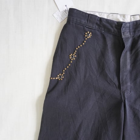＊ユニセックス＊Mr. Remake Man-ミスターリメイクマン-studs pants / リメイクワークパンツ