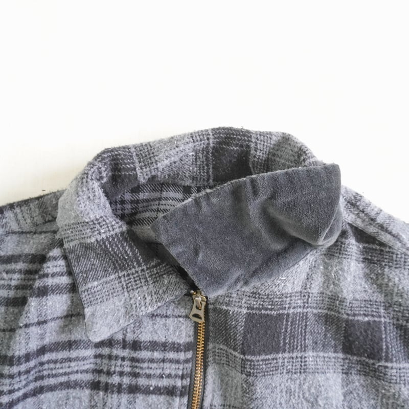 ユニセックス＊TIGRE BROCANTE フランネルチェックMIX ZIPオープン