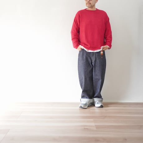＊ユニセックス＊ SPINNER BAIT by CRANK PROJECTS -スピナーベイト バイ クランクプロジェクツ- FAT503D-940 ファットデニム 13oz