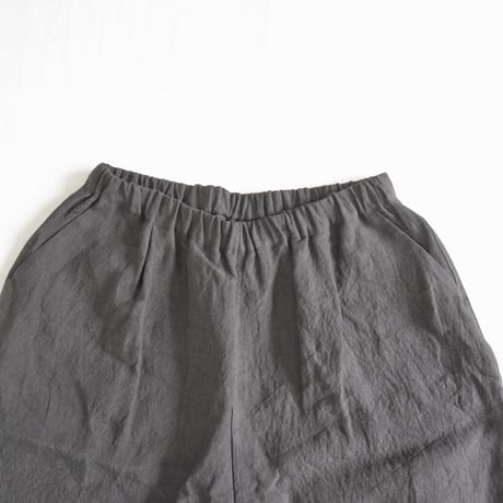2色＊レディース＊Linen ya-リネンヤ-リネン タックワイドパンツ