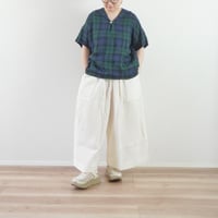 2色＊レディース＊Linen ya-リネンヤ-リネン ワイドキュロット/