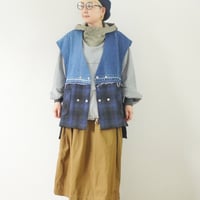 ユニセックス＊masterkeyt-マスターキー-CLOAK-VEST / #BLU