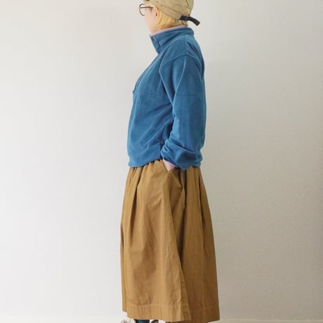 ＊ユニセックス＊modem design-モデムデザイン- fleece snap pullover（ブルー）