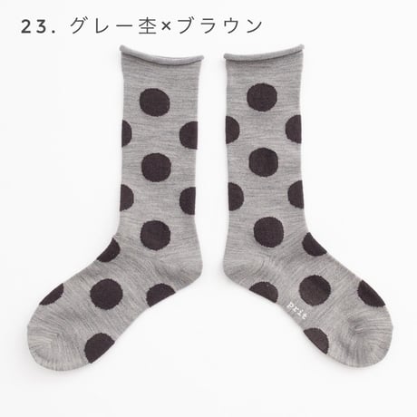 ５色＊レディース＊prit -ドットソックス (P00763)