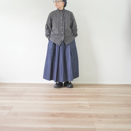 ２色＊レディース＊TIGRE BROCANTE-ティグルブロカンテ-オンブレチェック Lil Frill ロングスリーブシャツ