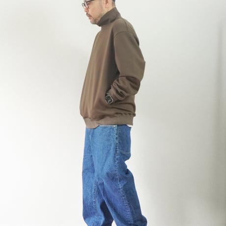 2色＊ユニセックス＊LA MOND-ラモンド-DOUBLE AIR KNIT HIGH NECK SWEAT/LM-C-211-DT