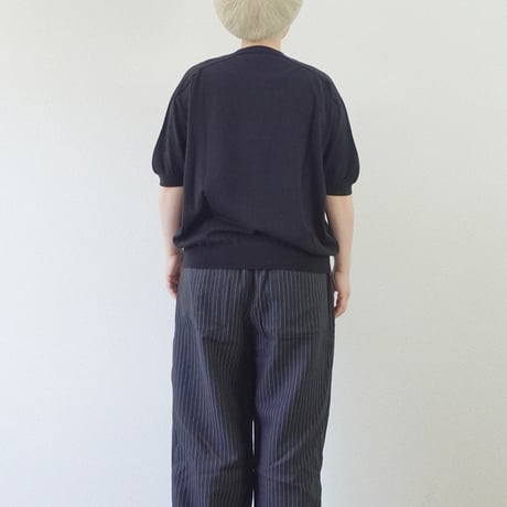 ３色＊レディース＊Linen ya by as it is.-リネンヤ- コットンクルーネック半袖ニット