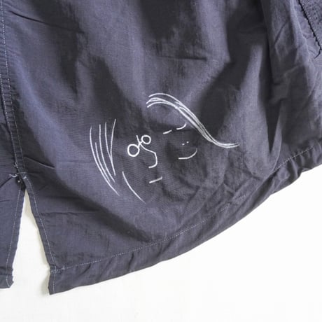 ＊ユニセックス＊[THRIFTY LOOK] DOODLE SNOW PARKA / BLACK