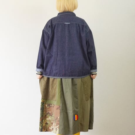 ＊レディース＊快晴堂-かいせいどう- Girl’s マルチシーズン7オンスデニム 羽織カバーシャツ 63S-21