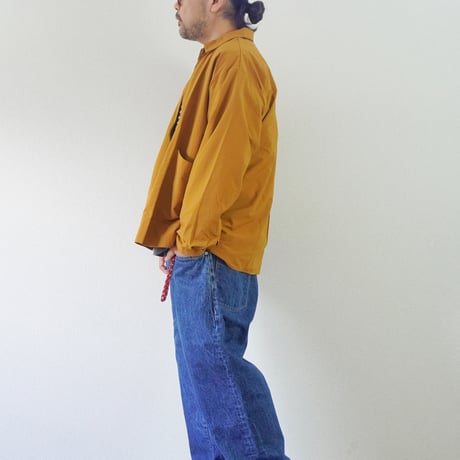 ＊ユニセックス＊amne-アンヌ-NYLON zip park shirts / amn-SH-058 / Gold