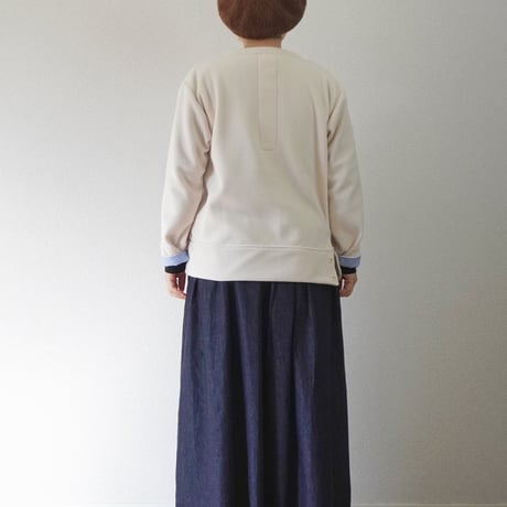 3色＊レディース＊快晴堂 HAYATE 軽くあたたかいインナーフリース 裾釦クルーネックプルオーバー 品番：63C-58