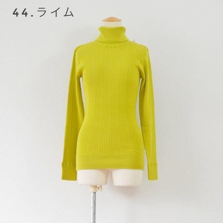 ＊7色・レディース＊DAYS Basic-デイズ ベーシック- ランダムテレコタートルネック