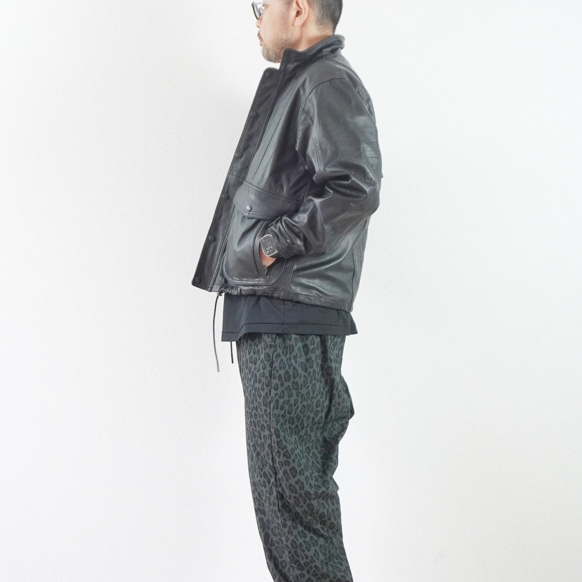 ユニセックス＊YOUSED-ユーズド-RETRO BAGGIES LEATHER JKT レ
