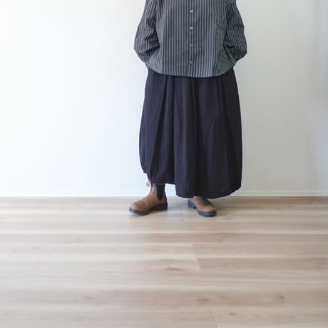 ＊2色／レディース＊ TIGRE BROCANTE -ティグルブロカンテ- 6オンスデニム バレルロングスカート