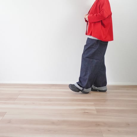 ＊ユニセックス＊pétrole-ペトロール- by amne-アンヌ- NEP DENIM new big jeans / amn-PT-049 / Indigo