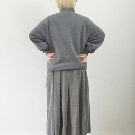 2色＊ユニセックス＊LA MOND-ラモンド-DOUBLE AIR KNIT HIGH NECK SWEAT/LM-C-211-DT