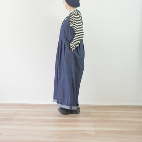 ＊レディース＊Linenya-リネンヤ-8oz デニムサロペット