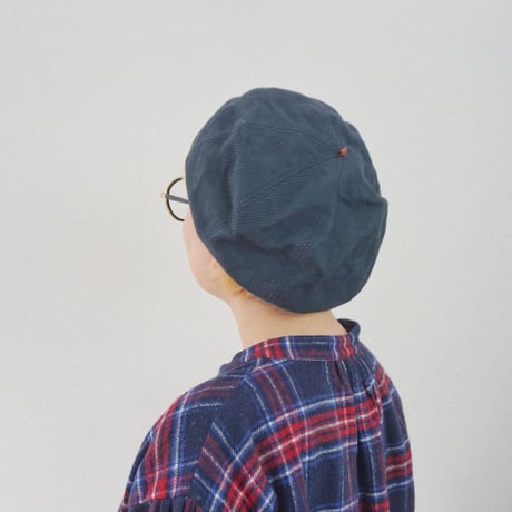 2色goods＊HIGHER -ハイアー- SASHIKO DOBBY BERET