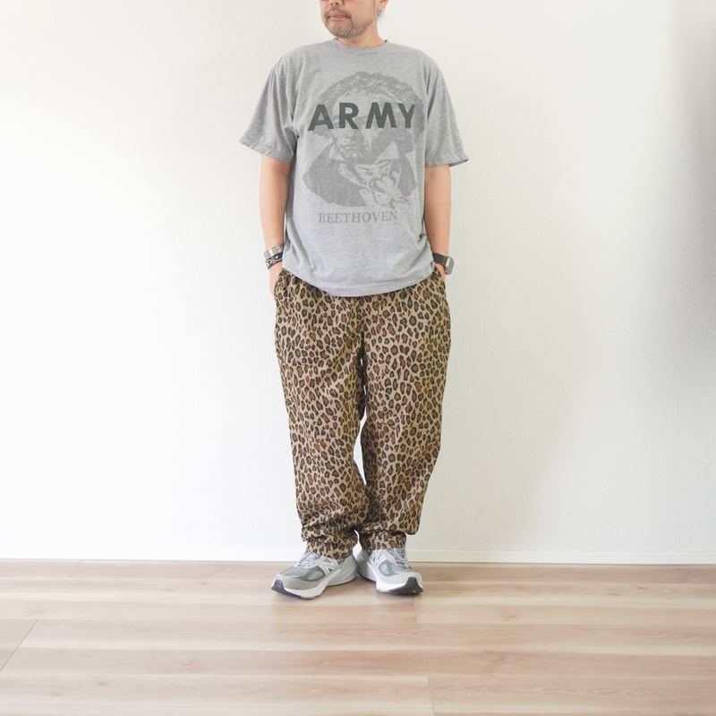 美品　TIGRE BROCANTE コットンナイロン　レオパード　パンツ 3色＊ユニセックス＊TIGRE BROCANTE-ティグルブロカンテ-コットン