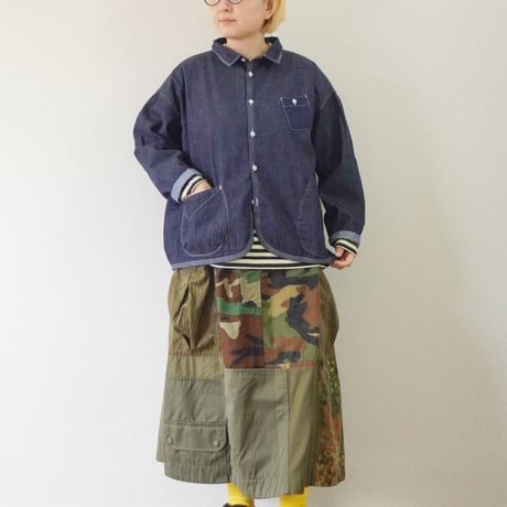 ＊レディース＊快晴堂-かいせいどう- Girl’s マルチシーズン7オンスデニム 羽織カバーシャツ 63S-21